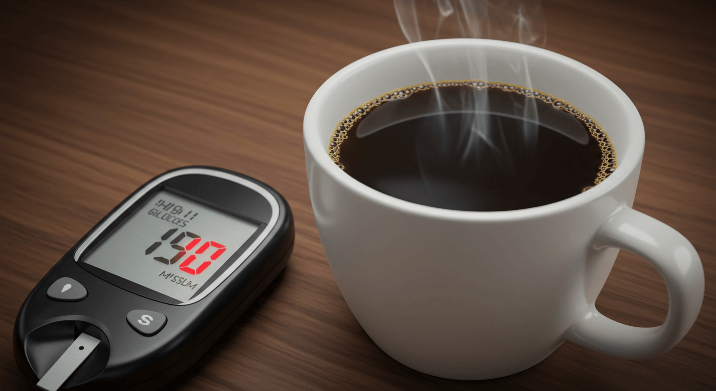 czy kawa podnosi cukier