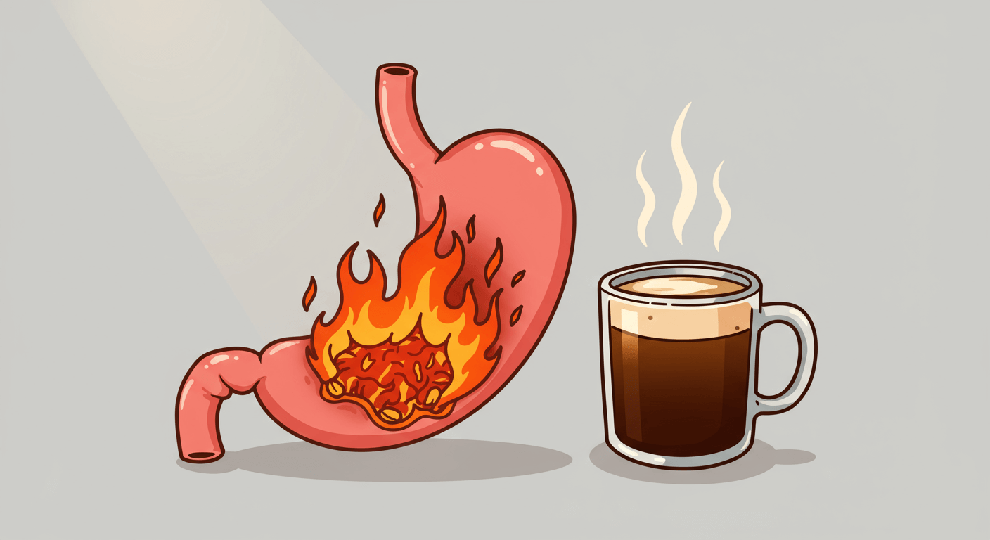 czy kawa podrażnia żołądek